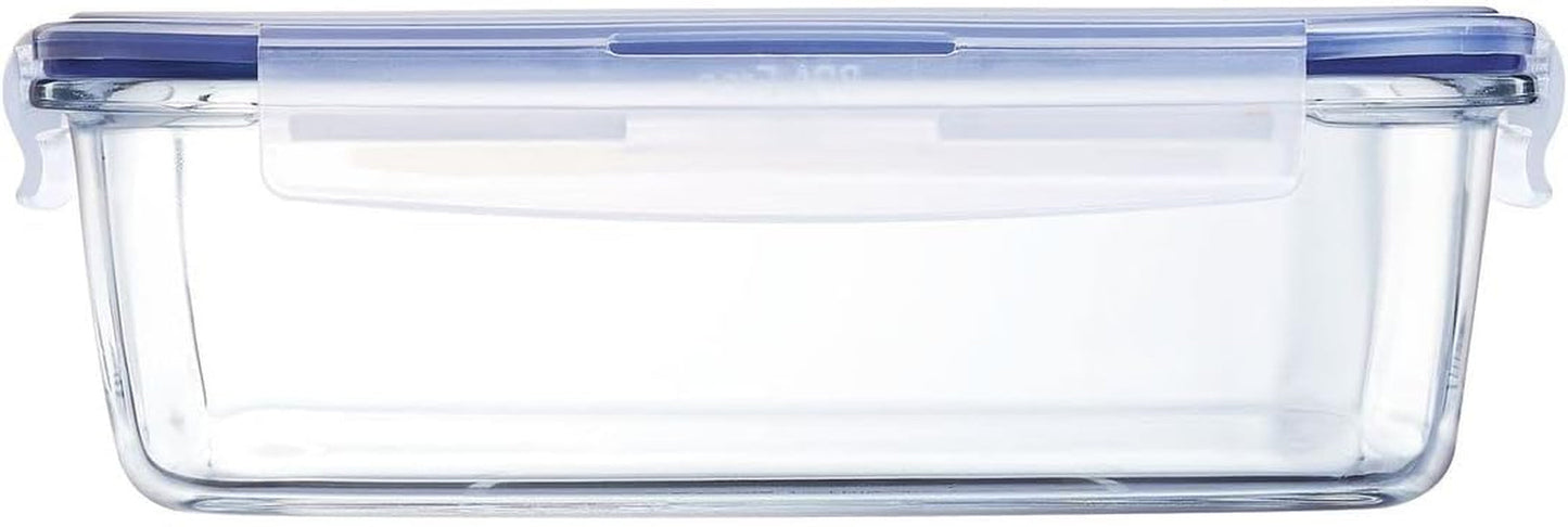 Pure Box Actieve Rechthoekige Hermetico Containers - 197cl Bicolor Voedselbewaardozen Naty Shop