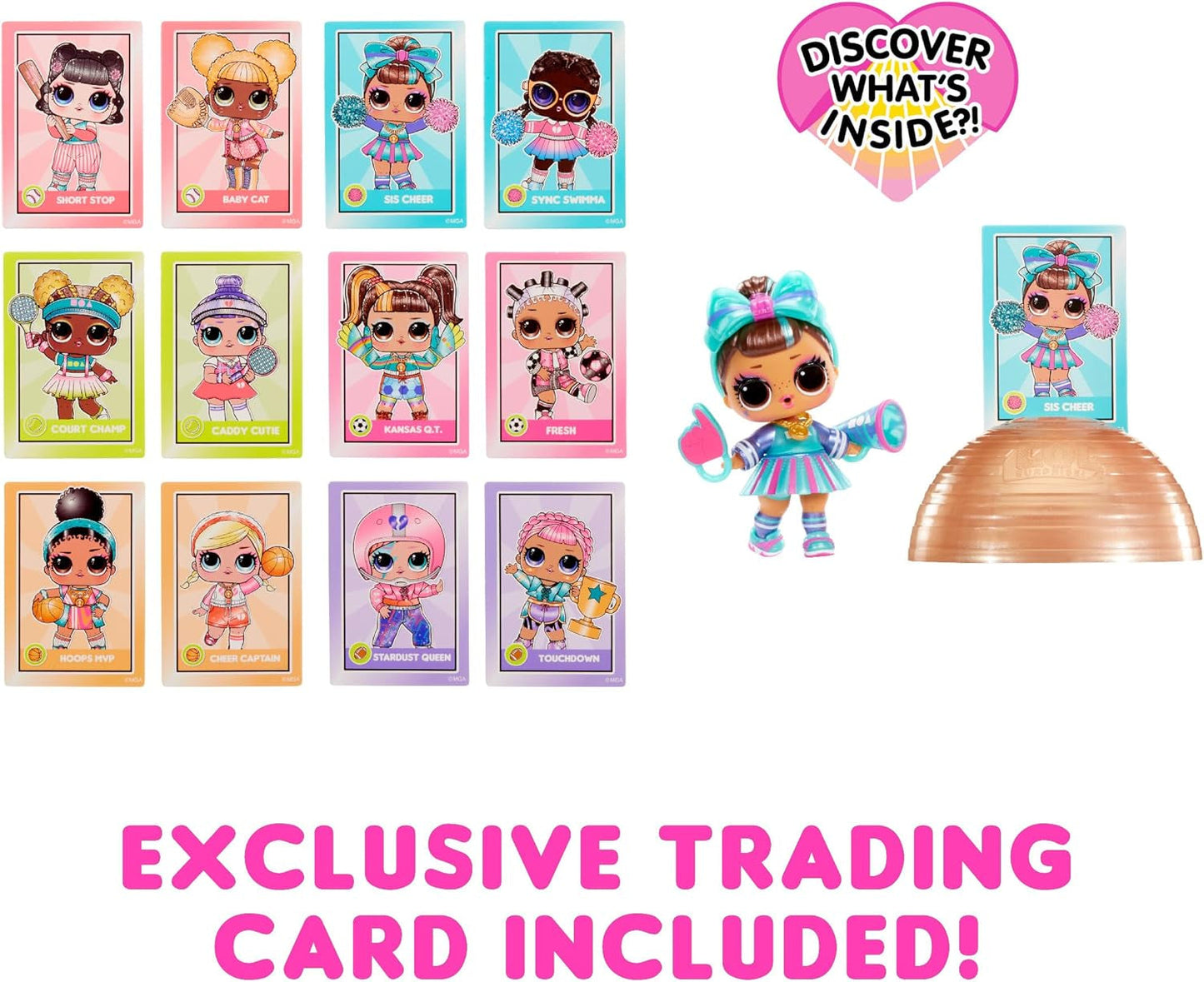 LOL Verrassing! All-Star Sports Vault Tots-collectie - Inclusief 1 pop, gepantserde verpakking, 12 verzamelpoppen, 8 accessoires voor het uitpakken, ideaal voor kinderen vanaf 4 jaar, Roze