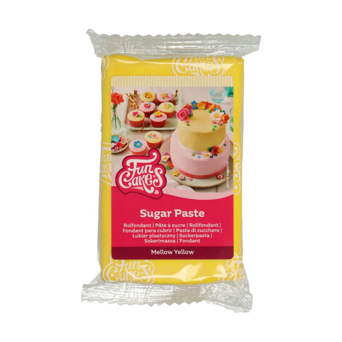 Gele suikerpasta Funcakes, 250 g