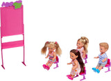Simba - Pop Steffi Love Schoolgirl - Pop 29 cm - Afbeelding en accessoires + 4 leerlingen - 105730472002