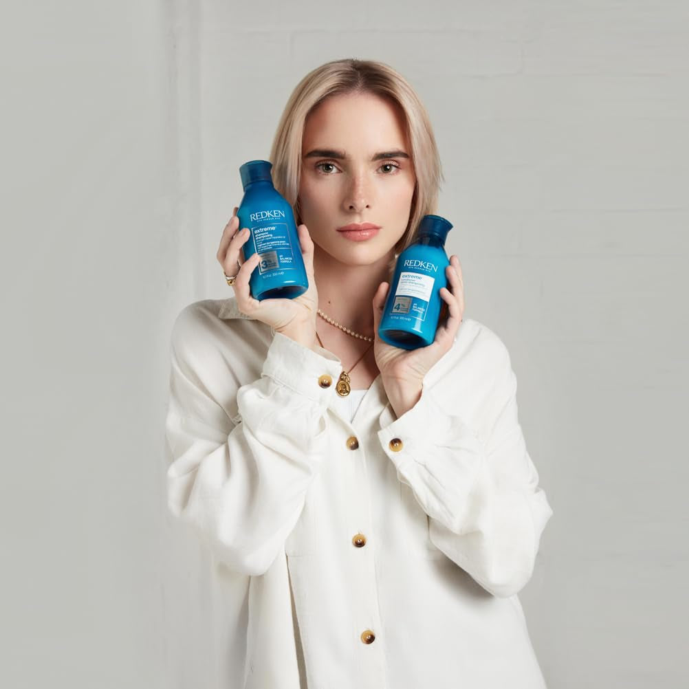 Redken Intensief Haarmasker voor al het beschadigde haar Herstelt en regenereert Anti-breuk Extreme Strength Builder Plus Masker 1 x 250 ml Naty Shop Haarmasker