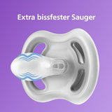 Philips Avent Ultra Air-fopspeen - set van 2 BPA-vrije, ademende fopspenen voor baby's vanaf 18 maanden, inclusief draagtas en sterilisatie, Walvis/Walvis (Model SCF349/24)