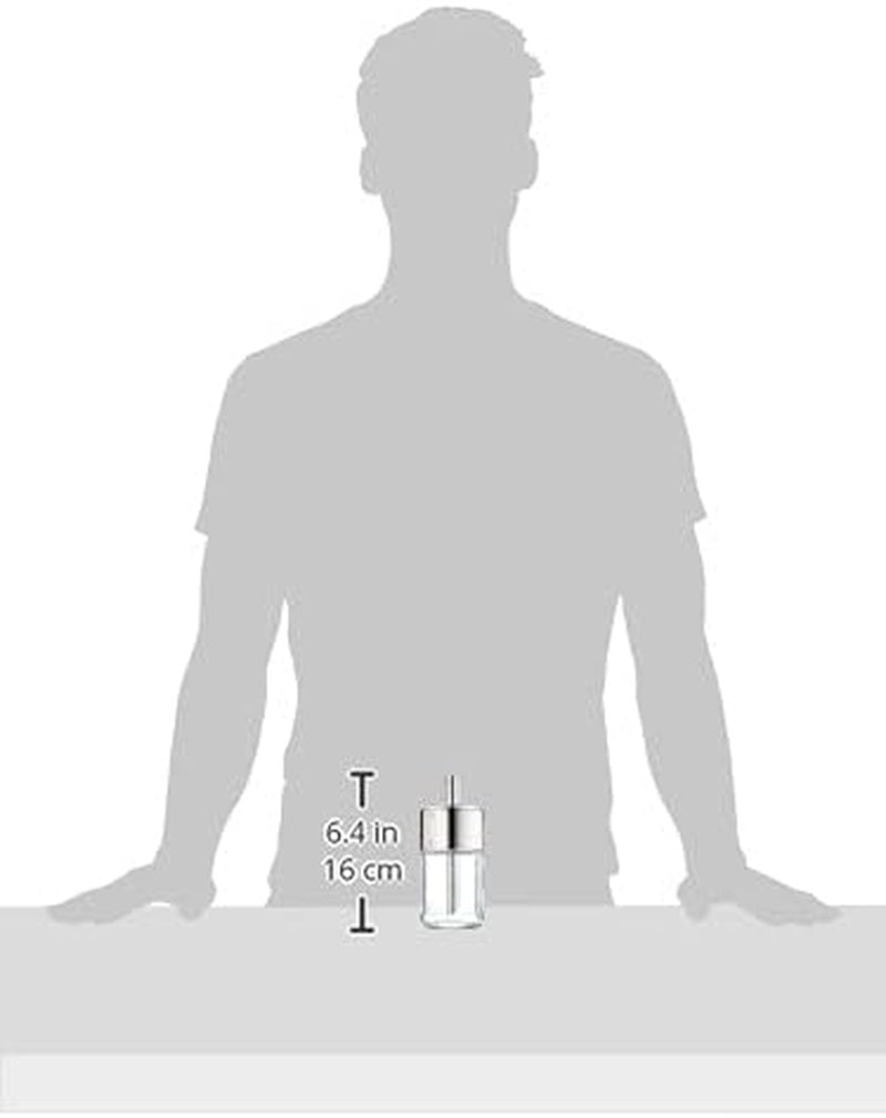 WMF Barista suikerstrooier 240 g, glas, suikerdispenser, Cromargan gepolijst roestvrij staal, ideaal voor witte/bruine suiker, cacao of als specerijenshaker