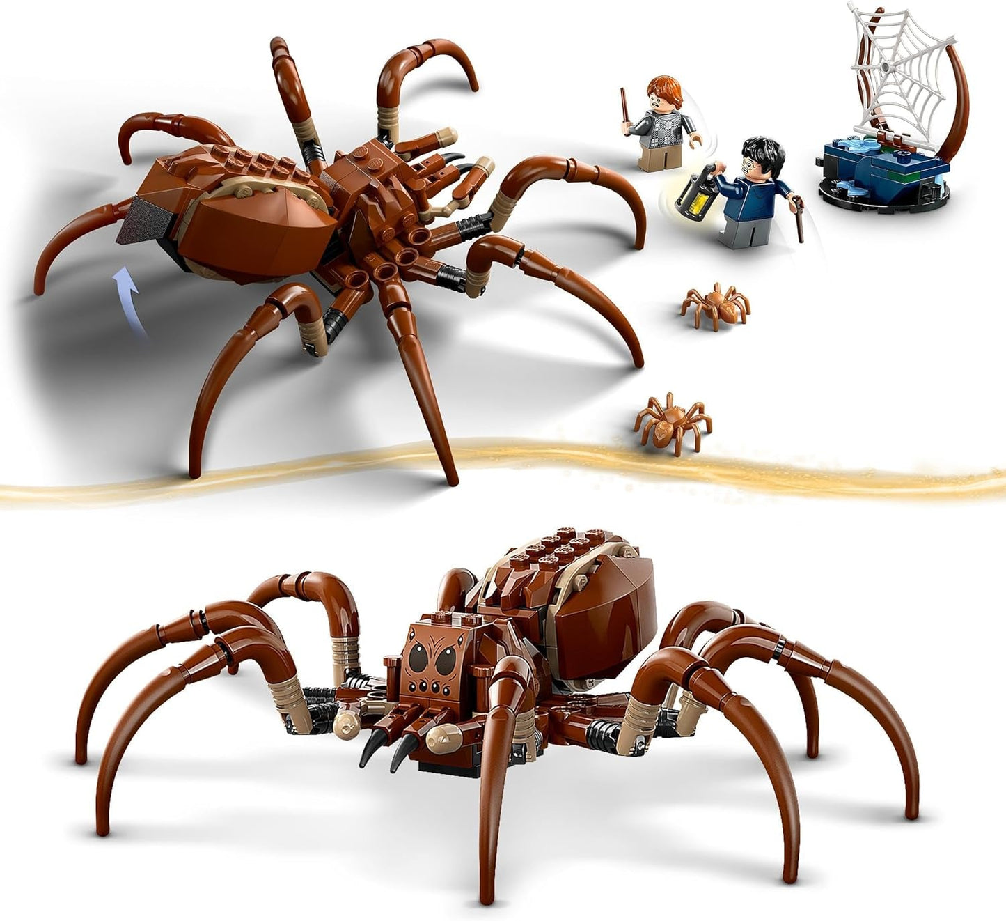 LEGO Harry Potter Aragog in het Verboden Bos, Spider Fantasy speelset, mythisch wezen, 2 minifiguren, magisch cadeau voor jongens, meisjes en fans vanaf 7 jaar 76434 Bouwsets Besuche in LEGO-Store