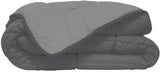 Poyet Motte Calgary Dekbedovertrek Polyester Staal/Zilver, Polyester, Staal/Zilver, 220X160X1 Cm Dekbedden en dekbedden Naty Shop 260X240X1 cm
