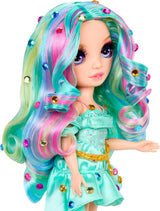 Rainbow High Be Dazzling Modepop - Celine Turquoise - Blauwgroen, 28 cm, met decoratietool, fonkelende edelstenen en stylingaccessoires