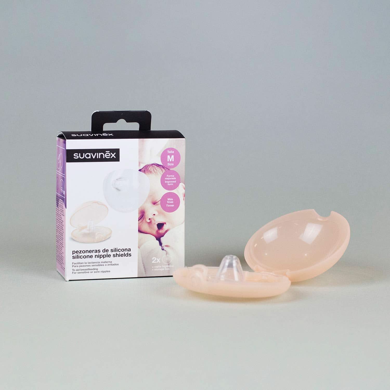 Suavinex Brustpolster Aus Silikon, Größe S, 2 Stück Accessoires Voeding en borstvoeding Bebe Naty Shop