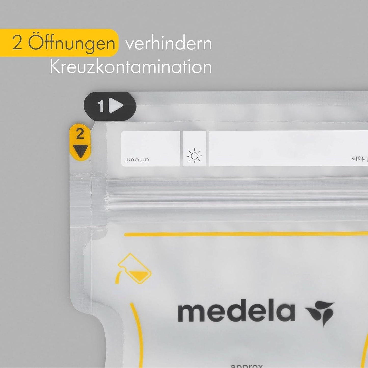 Medela Easy Pour Muttermilchbeutel Zum Einfachen Ausgießen, 100 Stück, 210 Ml, Auslaufsichere Einweg-Muttermilchbeutel Mit Überlaufschutz, Stillhelfer Accessoires Babyvoeding en borstvoeding Naty Shop