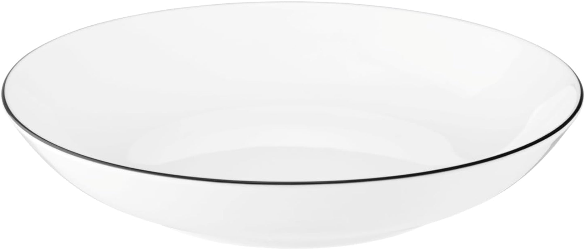 Seltmann Weiden serviesset 001.737148 Lido - 6 dinerborden + 6 onderborden - 12 delig - Black Line
