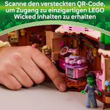 LEGO Wicked Glinda en Elphaba's slaapkamer - Poppenhuis met 2 mini Witches of Oz poppen, coole accessoires waaronder bloemen en outfits - Creatief speelgoed voor meisjes vanaf 8 jaar en fans - 75683 Bouwsets Besuche den LEGO-Store