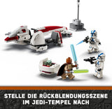 LEGO Star Wars Ontsnapping met de BARC Speeder, de Mandalorian set, speelgoedfiets met zijspan, inclusief de figuren Kelleran Beq en Grogu, cadeau voor jongens en meisjes vanaf 8 jaar 75378 Bouwsets Beuche in LEGO-Store