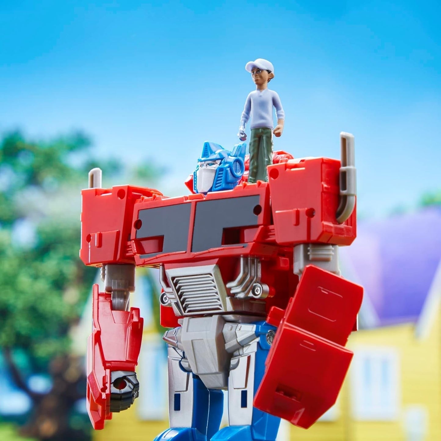 Transformers Earthspark Spin Changer Optimus Prime-figuur (20 cm) met Robby Malto-figuur (5 cm) van 6 actiefiguren Naty Shop