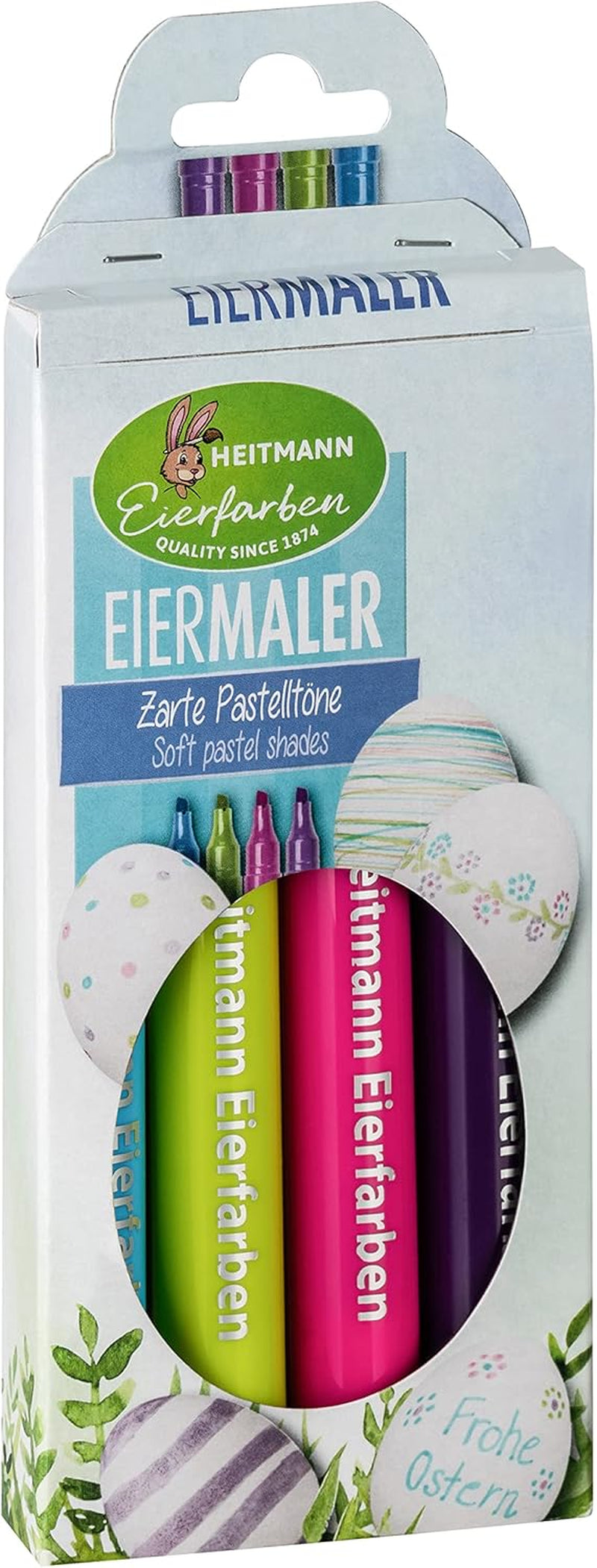 Heitmann Egg Colors - Egg Painter's Pastel - 4 kleurpotloden in roze, groen, blauw en paars
