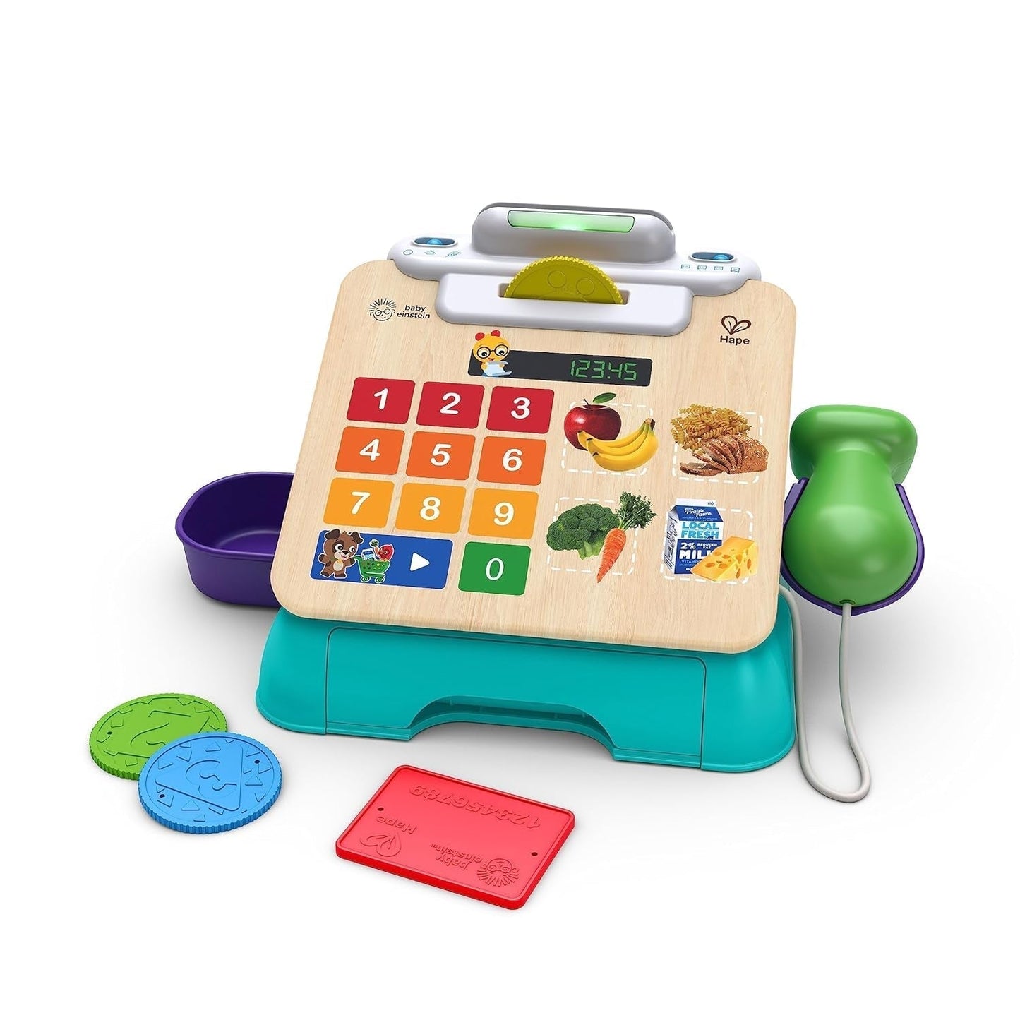 Baby Einstein Toy + Hape Magic Touch Registreren Doe alsof je afrekent, met echte geluiden en muziek, vanaf 9 maanden Bebe Toys Naty Shop Afrekenen Registreren