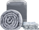 Winthome Verzwaarde deken met dekbedovertrek 150X205Cm 10,4Kg, Comfortabele Verzwaarde Deken, Anti-Stress Therapie Deken, Zware Deken voor een diepere slaap en beter herstel, Zware deken voor volwassenen (grijs) Bedden en dekens Besuche den Winthome-Store Wit Model 130X190Cm-6Kg