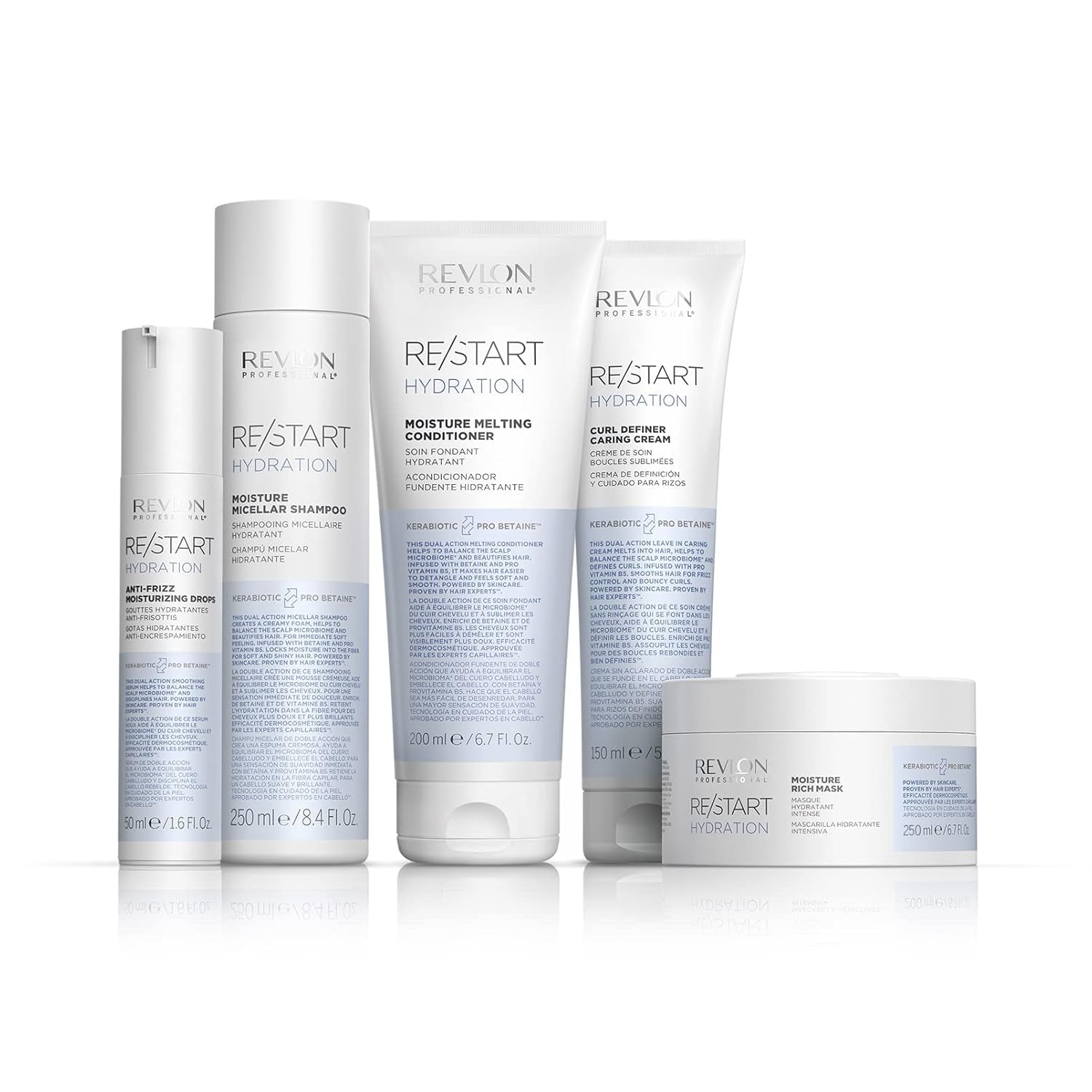 RE/START Hydratatie Vochtrijk Masker Hydraterend haarmasker van 250 ml voor droog haar Langdurig rijk verzorgend masker Regenererend antikroeshaarmasker Naty Shop Haarmasker