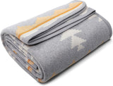 ACUSHLA 200,7X160 Cm, 1,7 kg, deken, wollen deken, warme reisdeken, gebreide deken, decoratieve dekens voor bank, stoel, bank, bed, woonkamer, camping, geschikt voor alle seizoenen WW203 bedden en hoezen Beuche den ACUSHLA-Store Marokko grijs 63" X 51"