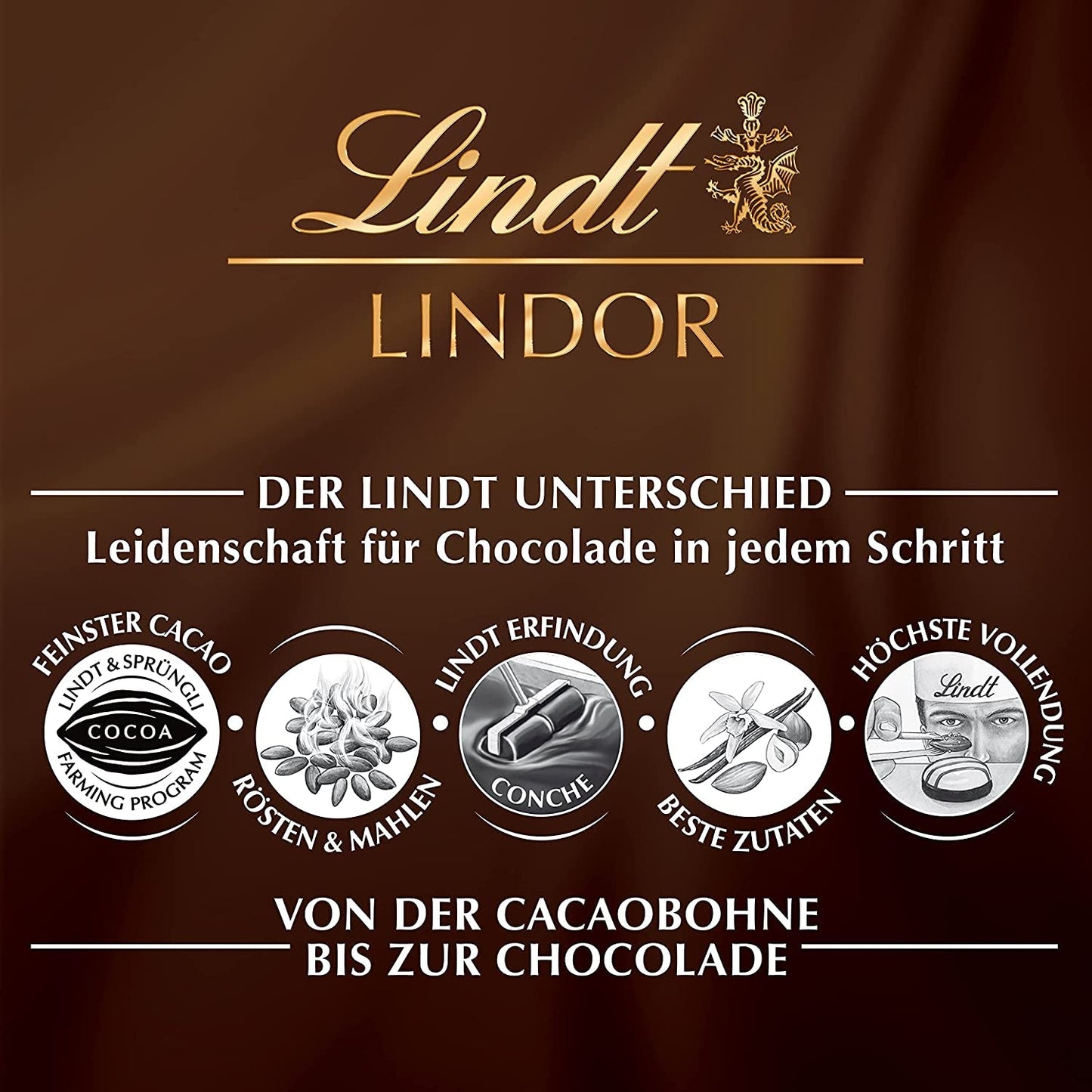 Lindt Chocolade Pure Chocolade Sticks LINDOR | 24 chocoladerepen x 37 g | Met een smeuïge, smeltende pure chocoladevulling met 60% cacao | Geschenk van chocolade | Geschenk van chocolade | Bulkpakket