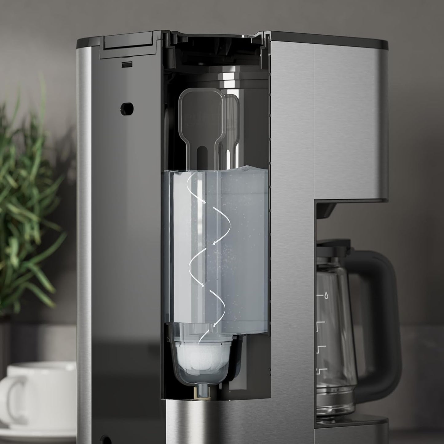 AEG Deli 5 espressomachine, 1,5 l, programmeerbare timer, warmhoudfunctie, veiligheidsstop, waterniveau-indicator, optimale dosering, antidruppelfunctie, RVS, CM5-1-6ST