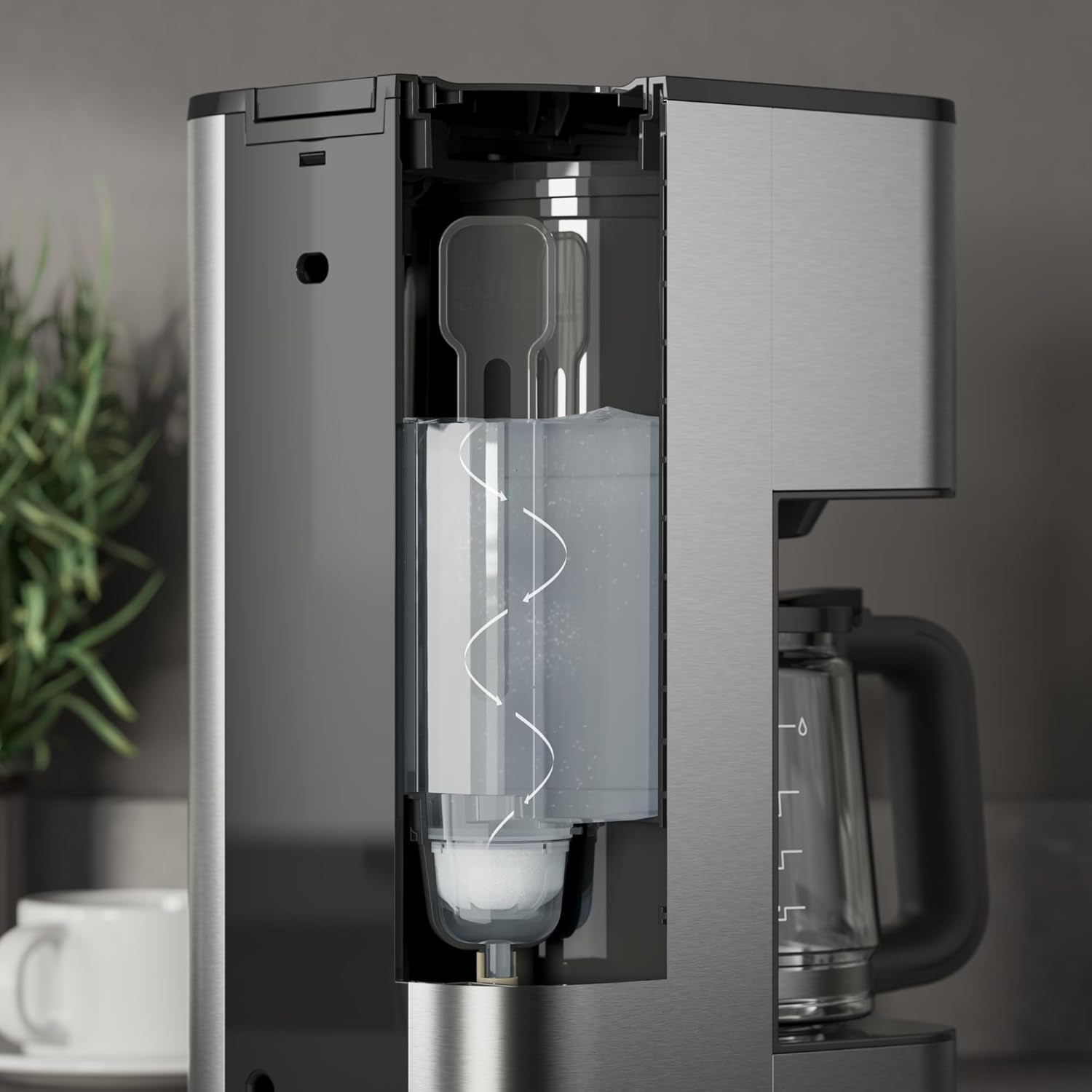AEG Deli 5 espressomachine, 1,5 l, programmeerbare timer, warmhoudfunctie, veiligheidsstop, waterniveau-indicator, optimale dosering, antidruppelfunctie, RVS, CM5-1-6ST