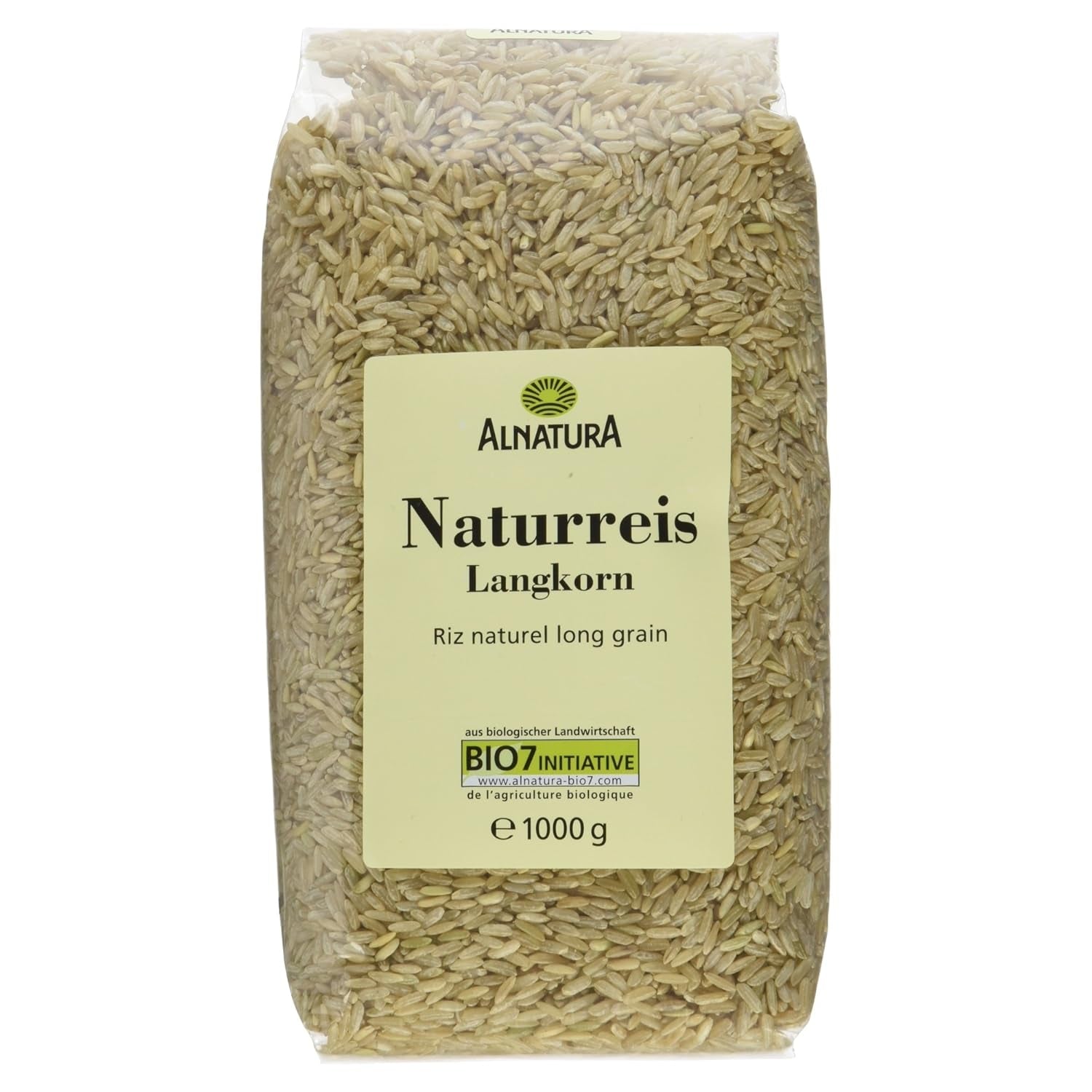 Biologische langkorrelige bruine rijst, 6 stuks (6 x 1 kg)