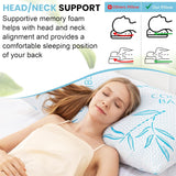 Comfysleep Kingsize Bamboe Viscose Kussen Verkoelend Versnipperd Traagschuim Verstelbare Bamboe Viscose Afneembare/Wasbare Hoes 2 stuks Naty Shop Standaard Kussens