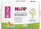 HiPP Babysanft miniluiers maat 2 in een verpakking van 2 weken (124 luiers)