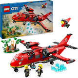 LEGO City Brandweervliegtuig, speelgoedvliegtuig brandweermanset voor kinderen, bouwset met 3 brandweerfiguren en brandweerlandschap, geweldig cadeau-idee voor jongens en meisjes vanaf 6 jaar oud 60413 Bouwsets Besuche den LEGO-Store Single