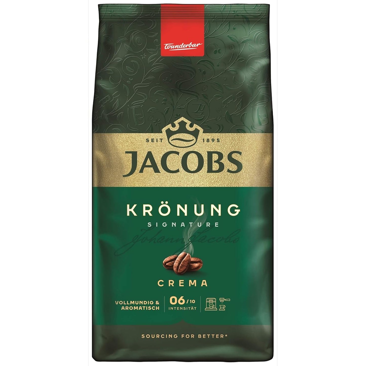 Jacobs Krönung Room, hele bonenkoffie, 4 stuks (4 x 1000 g)