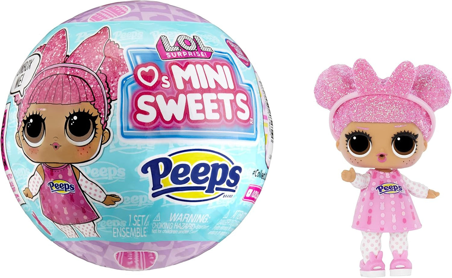 LOL. Verrassing! Loves Mini Sweets Peeps - Cute Bunny - Limitierte Auflage mit Frühlingsthema - Sammlerpuppe met 7 maanden - Voor kinderen, jongeren en Sammler ab 4 jaar