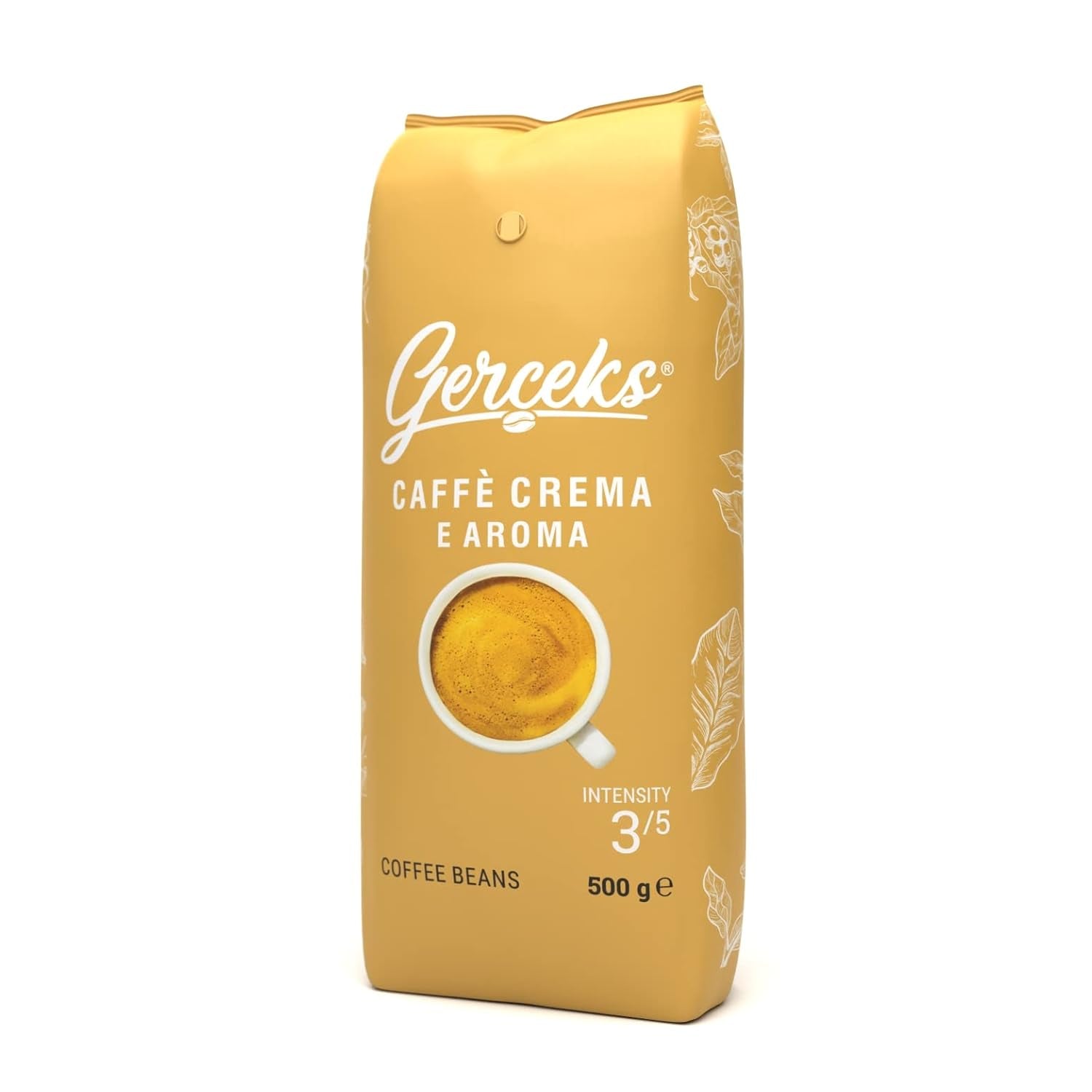 Caffe Crema E Aroma Kaffeebohnen 2kg (4x500g), Barista Kaffee schokoladig en säurearm, Espressobohnen kräftig, Bohnenkaffee met Arabica en Robusta, fijne Crema, ideaal voor Milchkaffee