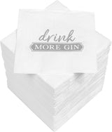 HEKU Cocktailservetten 'Schön Dass Du Da Bist', 3 lagen, 25X25Cm, 150 stuks I Elegant design I Ideaal voor feesten I Praktisch verpakt