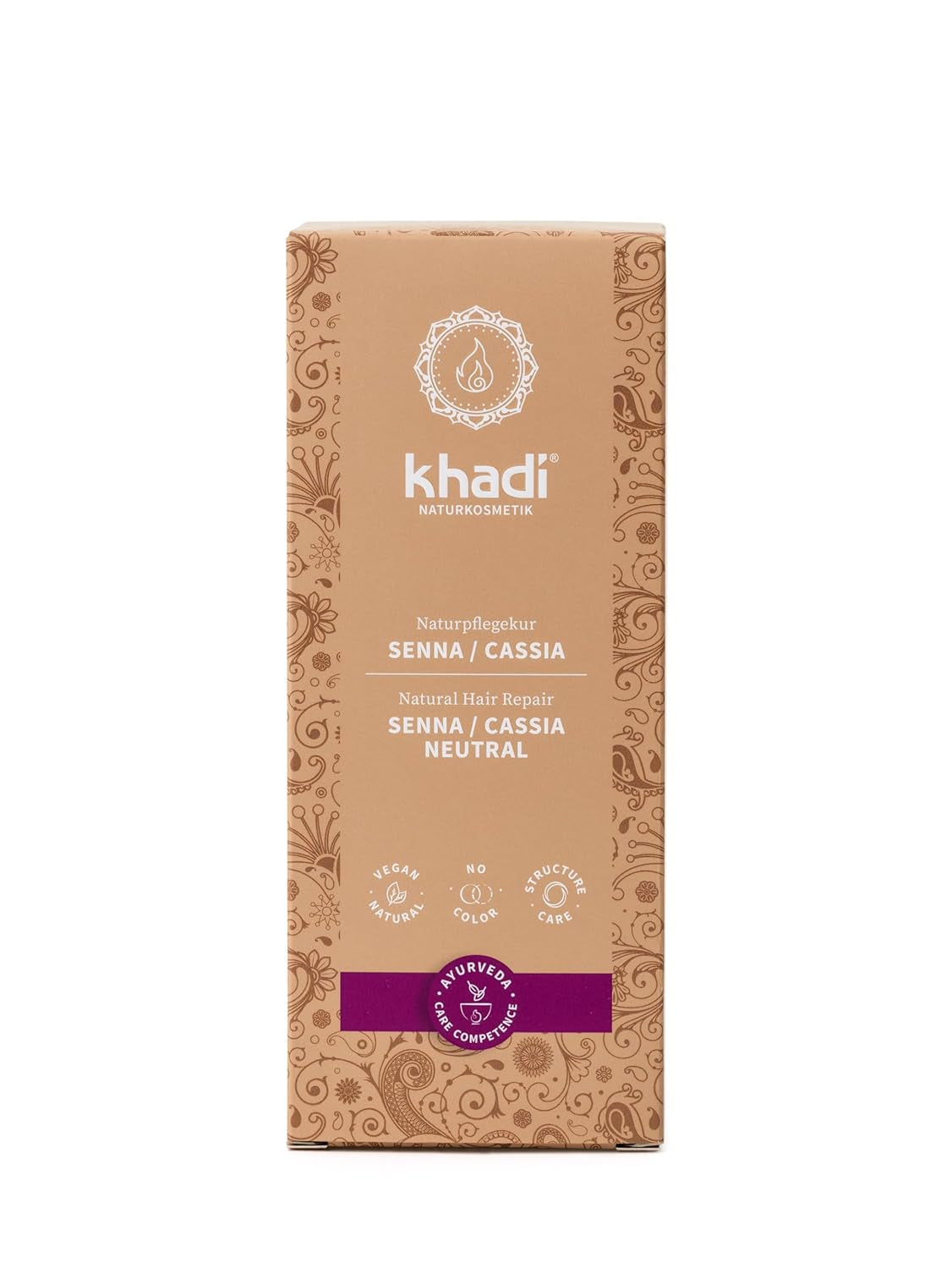 khadi GOLDBRAUN Kruidenhaarkleur Helder amber tot zacht Glanzend Goudbruin Haarkleur 100% Kruiden Natuurlijk Natuurlijk Veganistisch Gecertificeerd Natuurlijke cosmetica 100g Naty Shop Neutraal Senna/Cassia Haarverf 100G (1 pak) Enkel