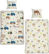 Skybrands Kinder Bettwäsche Tiere 135X200 Bauernhof Kinderbettwäsche Bagger Traktor Baumwolle Kinderbettwäsche 2Tgl. Für Jungen Und Mädchen Naty Shop Standaardtitel