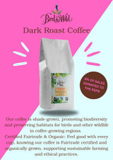 Espresso koffiebonenmengsel 1 kg medium gebrand Fairtrade biologische schaduwrijke vogelvriendelijke hele bonen 1 kg nettogewicht