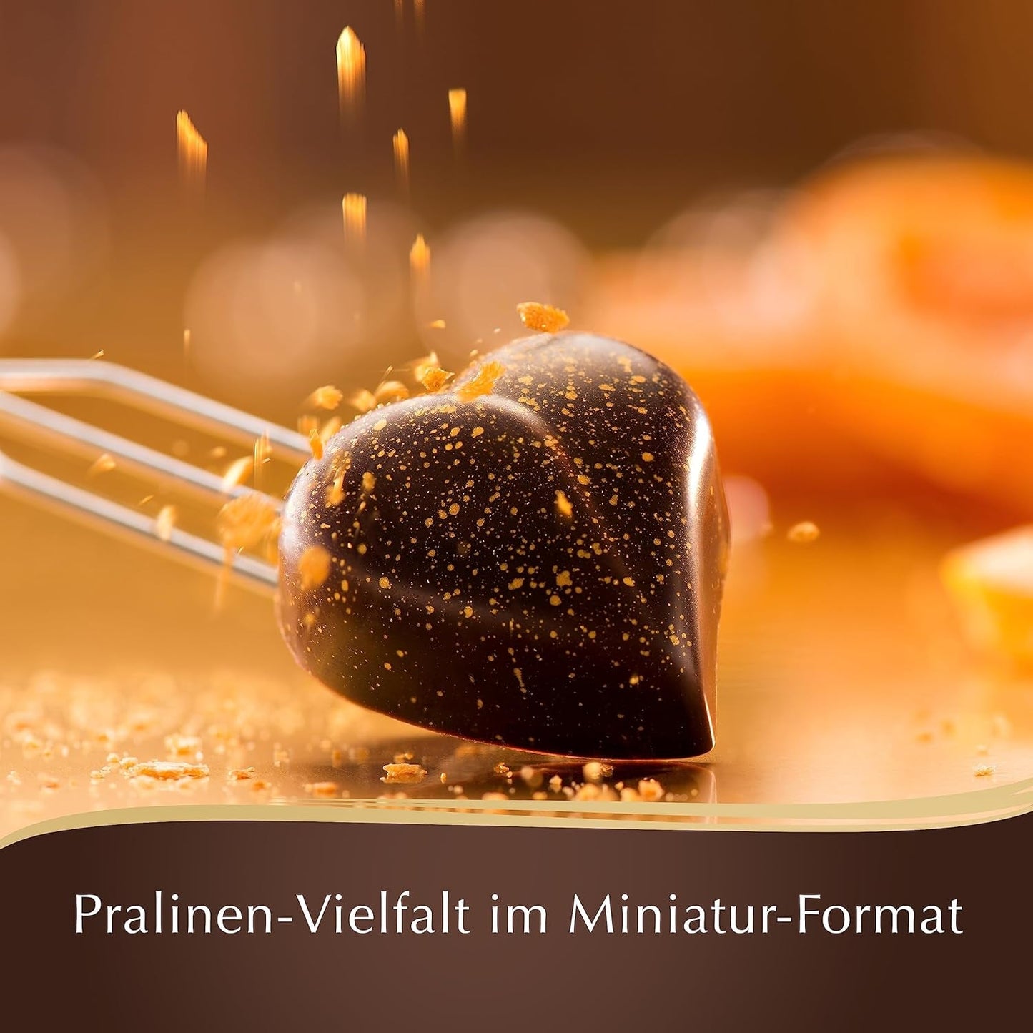 Chocolade - Mini pralines van pure chocolade | 90 gram | Doos met 18 pralines, elk in 6 heerlijke assortimenten | Chocoladecadeau | Chocoladecadeau (pak van 4)