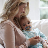 NUK Space Babyfopspeen 6-18 maanden, extra grote openingen voor gevoelige huid, BPA-vrije siliconen, zebrapatroon, 2 stuks