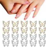 20 stuks glitter vlinder nagelbedels, nail art strass steentjes, nagelstenen, vlinder nail art, strass steentjes, Valentijnsdag nagelbedels, doe-het-zelf mobiele telefoon hoesje decoratie