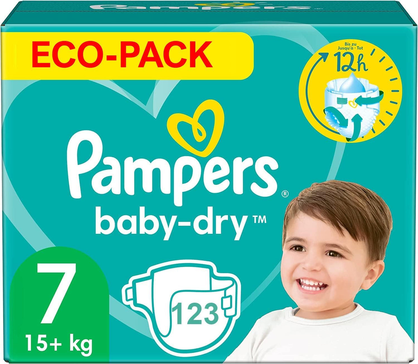 Luiers PAMPERS Baby-DRY maat 7 123