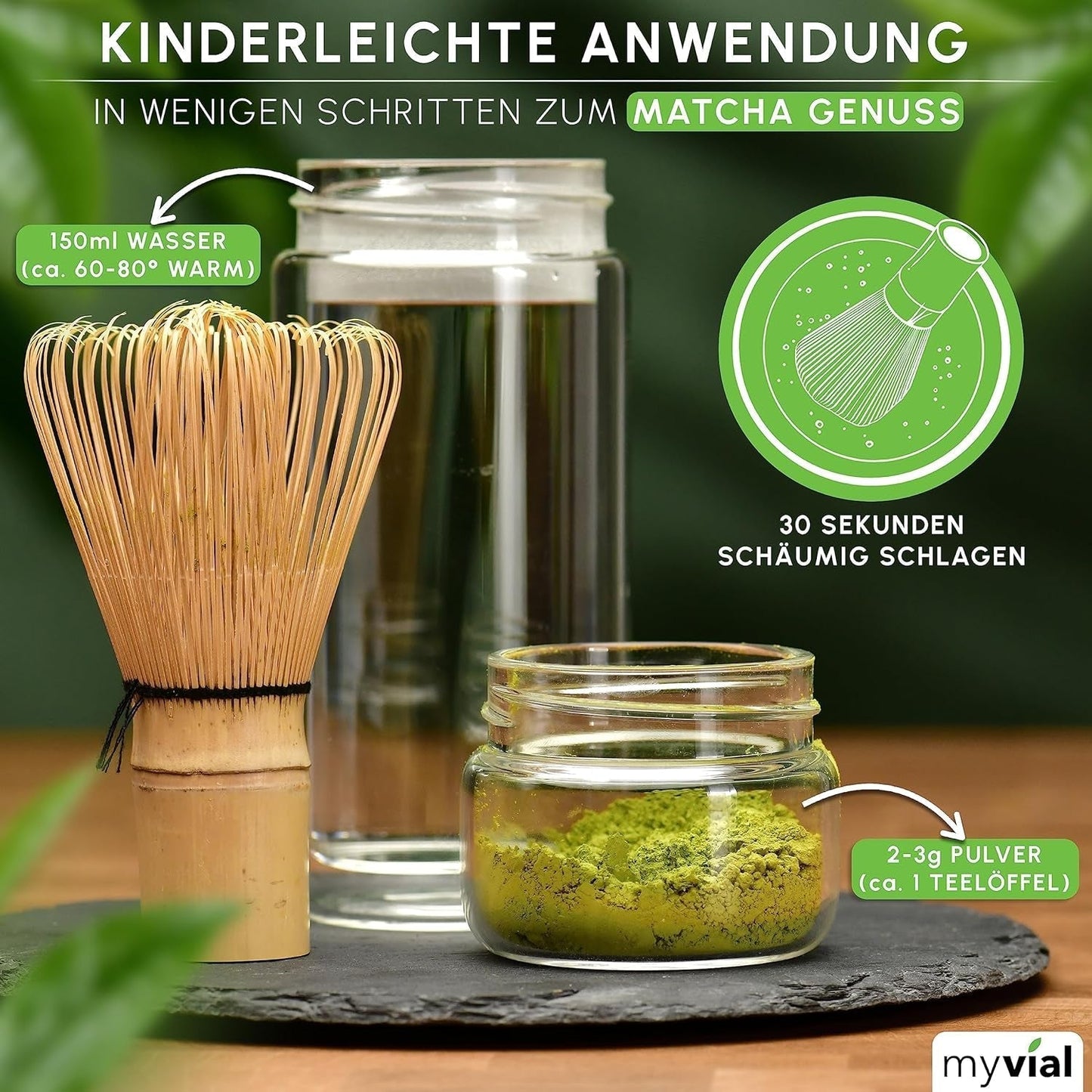 Biologisch Matcha Thee Premium Poeder 100g Hoogste Kwaliteit Groene Thee uit Japan Kagoshima - Perfect voor Smoothie Matcha Latte Japanse Groene Thee Veganistisch Geen Additieven Plastic Gratis Verpakking