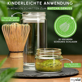 Biologisch Matcha Thee Premium Poeder 100g Hoogste Kwaliteit Groene Thee uit Japan Kagoshima - Perfect voor Smoothie Matcha Latte Japanse Groene Thee Veganistisch Geen Additieven Plastic Gratis Verpakking