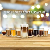 K-FEE TWINS II capsule-espressomachine voor koffie, thee en cacao | Espressomachine voor grote kopjes | Snelle verwarming | Watertank van 2,3 liter | 19 maten | Zwart-koper