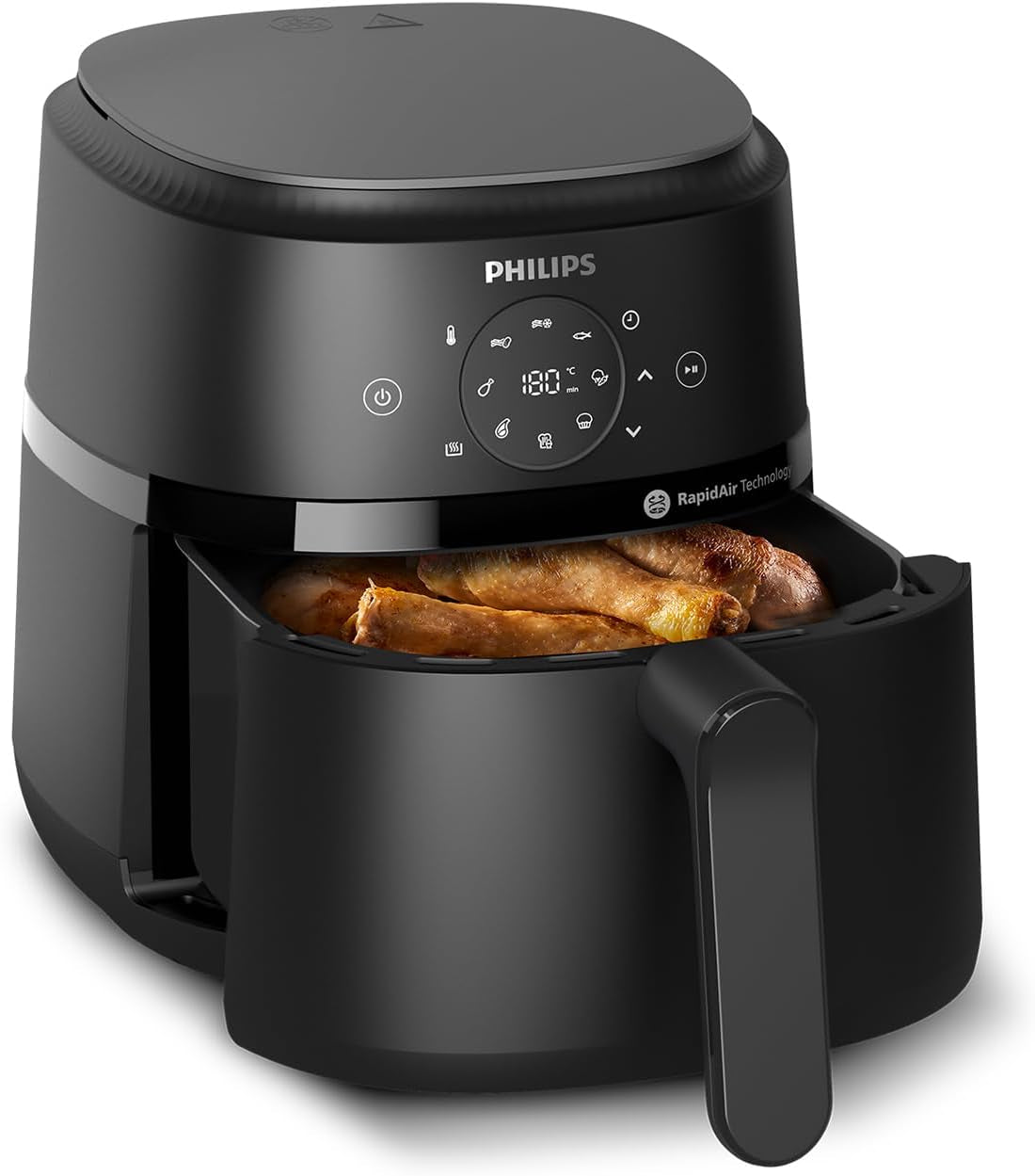 Philips Airfryer 2000 series 4,2L - Digitaal touchscreen, 13 kookopties, 9 vooraf ingestelde functies, Tot 90% minder vet met Rapidair-technologie, vermogen 1500W Apparaten Naty Shop