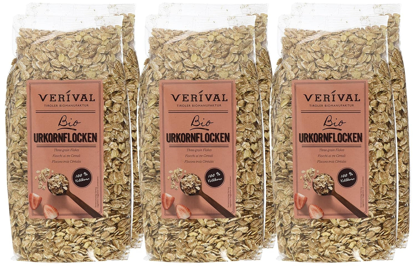 Verival Urkornflocken - Bio, 6Er-pakket (6 X 500 G) Granen Naty Shop
