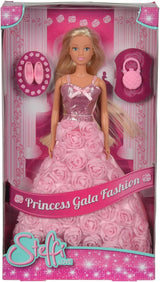 Simba 105739003 - Steffi Love Princess Gala Fashion, 2-Fach Sortiert, es Wird nur EIN Artikel geliefert, Spielpuppe als Prins in traumhaften Rosenkleid met Handtas, 29cm, ab 3 Jahre