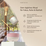 Shinto - "Gouden" biologische Matcha-thee - Groene theepoeder van ceremoniële kwaliteit - JAS & EU BIO gecertificeerd - Schaduwrijk en met de hand geplukt - Directe import uit Uji, Japan - 30g