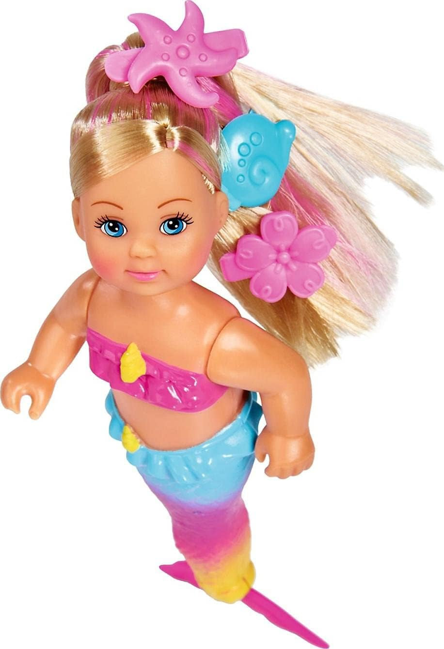 Simba 105733318 Evi Love zwemmende zeemeerminpop, veelkleurig, één maat