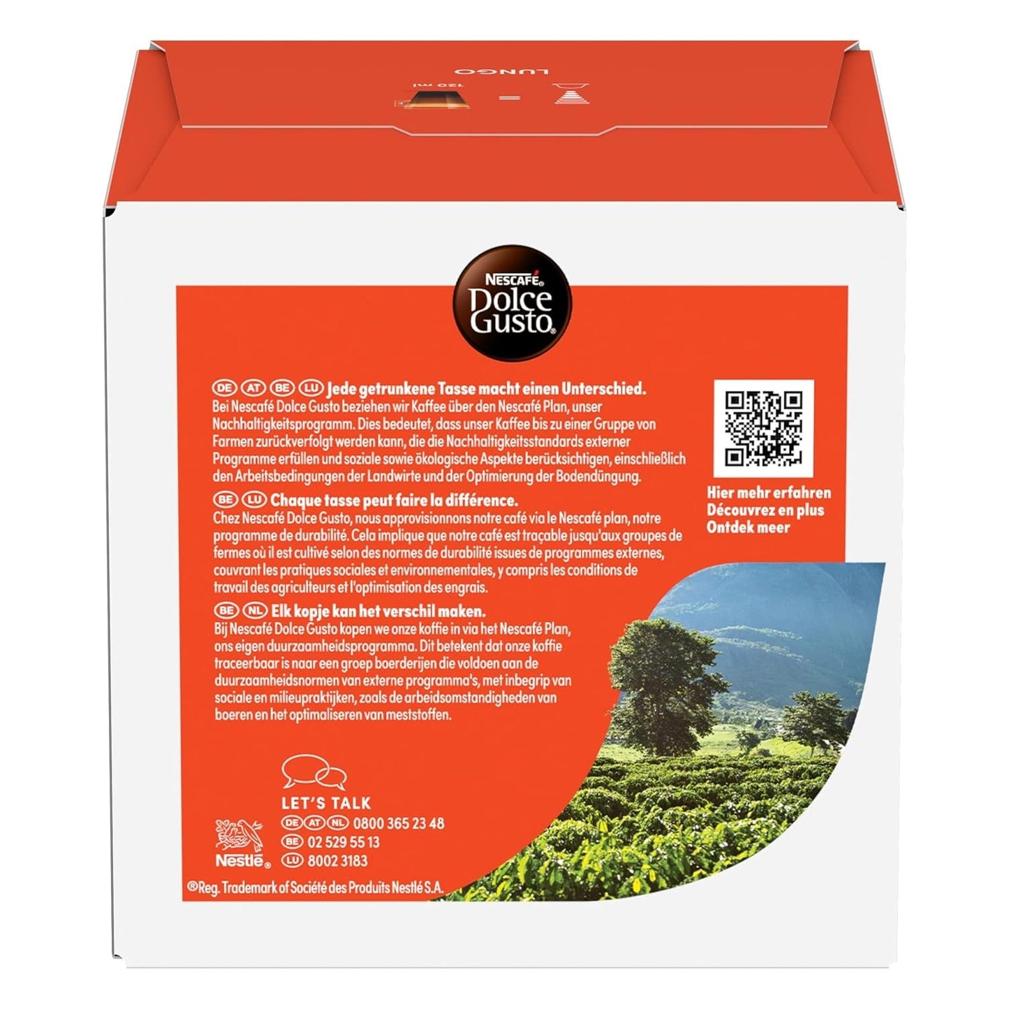 NESCAFÉ DOLCE GUSTO Lungo Kaffeekapseln 3er-pakket (3 x 16 Kapseln)