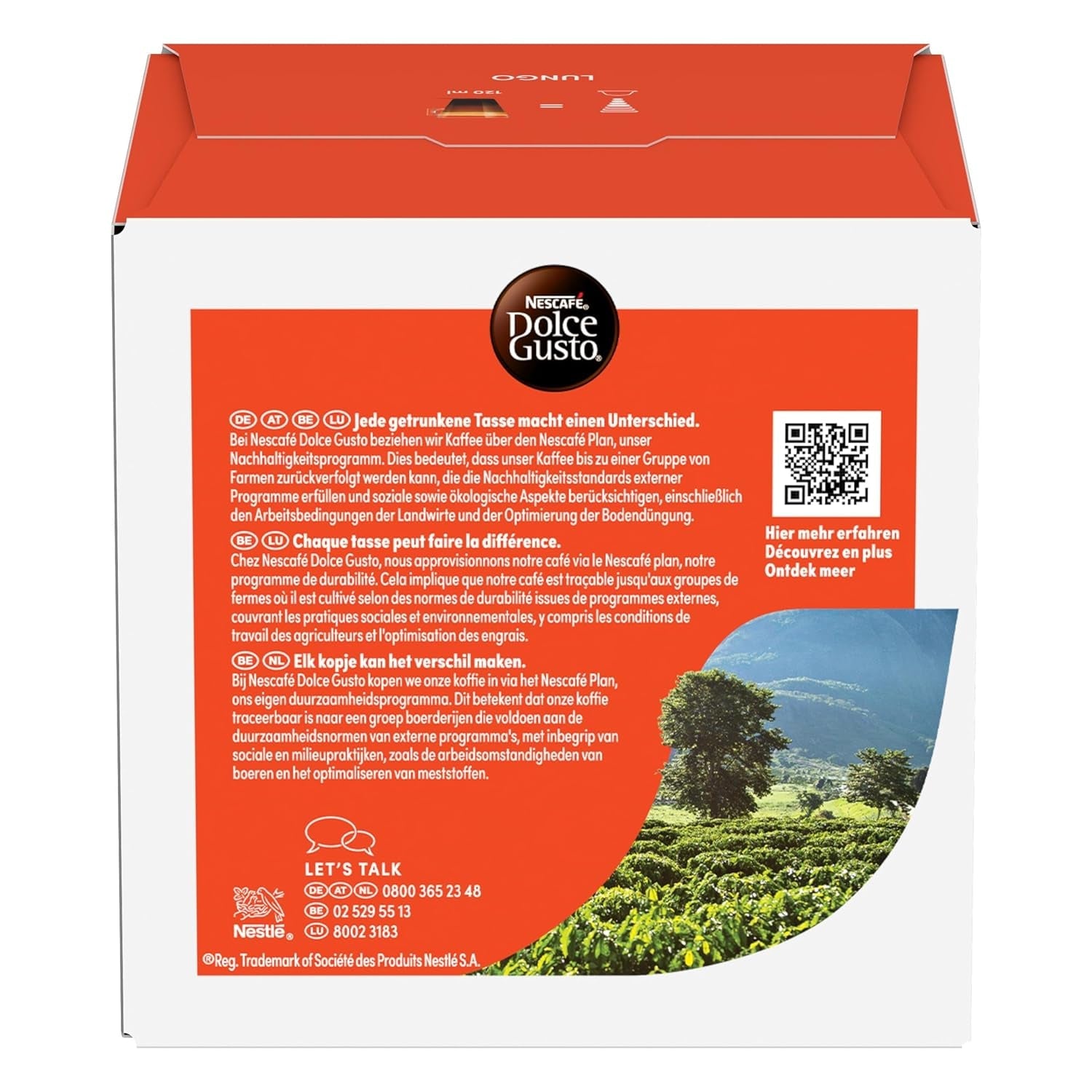 NESCAFÉ DOLCE GUSTO Lungo Kaffeekapseln 3er-pakket (3 x 16 Kapseln)