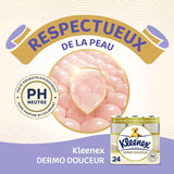 KLEENEX Dermo Douceur 4230420 Toiletpapier, 24 rollen (4 X 6 rollen) wit, 24 Unité (veel van 6)